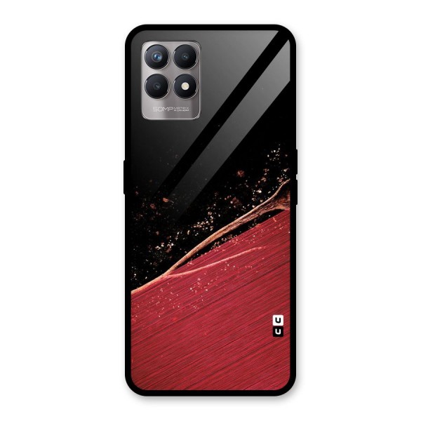 Red Flow Drops Glass Back Case for Realme 8i