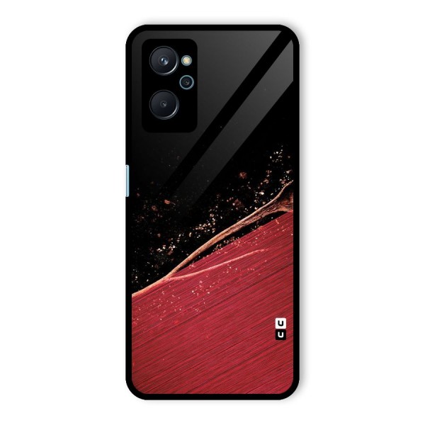 Red Flow Drops Glass Back Case for Realme 9i