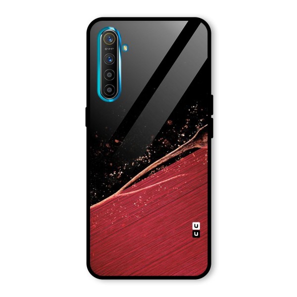 Red Flow Drops Glass Back Case for Realme XT