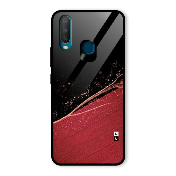 Red Flow Drops Glass Back Case for Vivo Y12