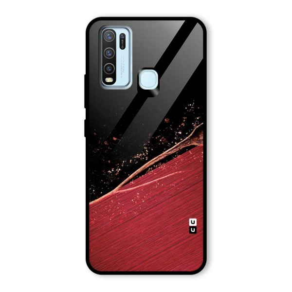 Red Flow Drops Glass Back Case for Vivo Y30