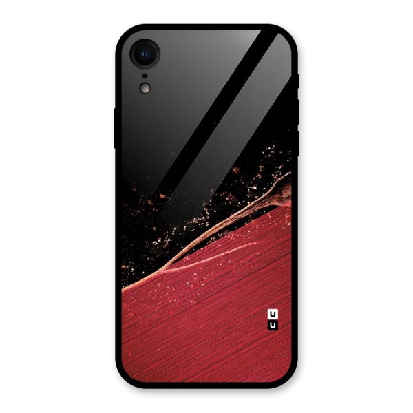 Red Flow Drops Glass Back Case for XR