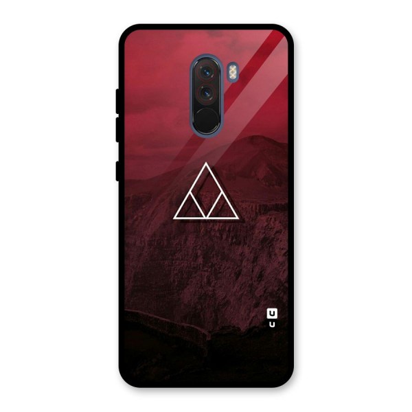 Red Hills Glass Back Case for Poco F1