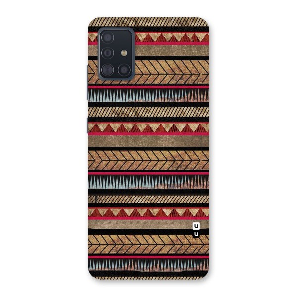 Red Indie Pattern Back Case for Galaxy A51