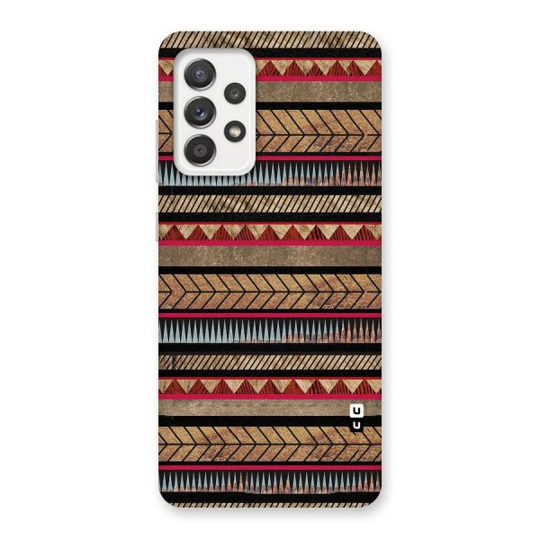 Red Indie Pattern Back Case for Galaxy A52