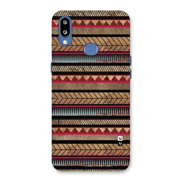 Red Indie Pattern Back Case for Galaxy M01s