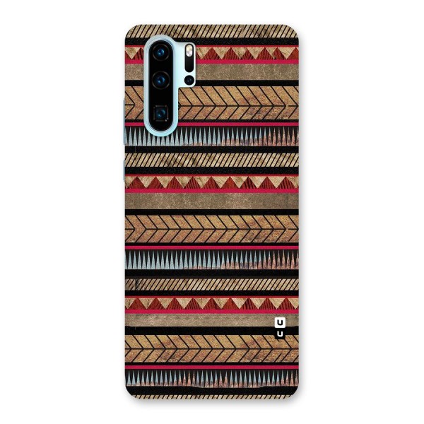 Red Indie Pattern Back Case for Huawei P30 Pro