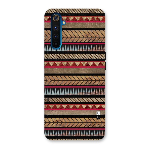 Red Indie Pattern Back Case for Realme 6 Pro