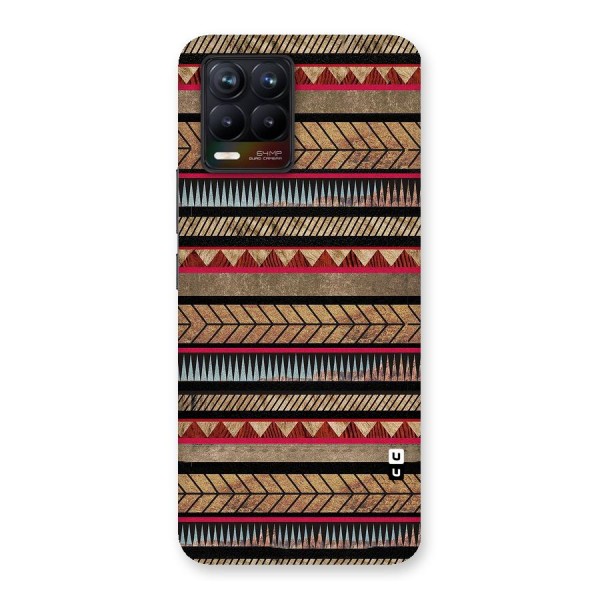 Red Indie Pattern Back Case for Realme 8