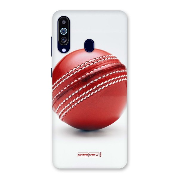 Red International Cricket Ball Back Case for Galaxy A60