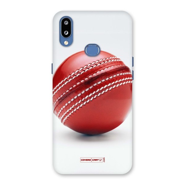 Red International Cricket Ball Back Case for Galaxy M01s