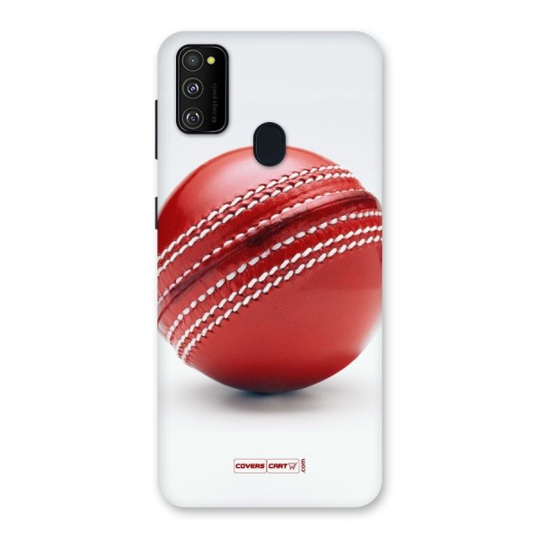 Red International Cricket Ball Back Case for Galaxy M21