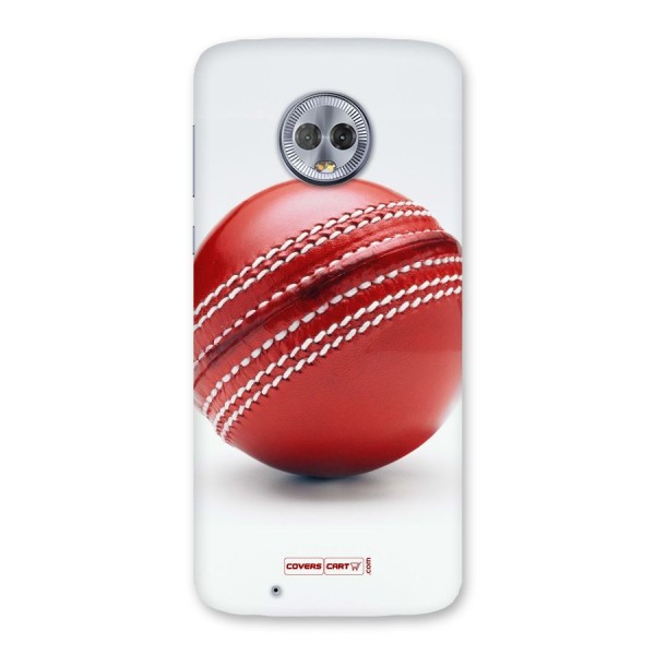 Red International Cricket Ball Back Case for Moto G6