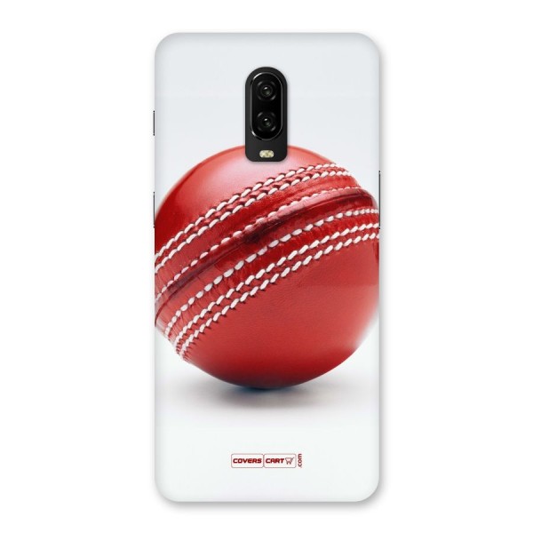 Red International Cricket Ball Back Case for OnePlus 6T