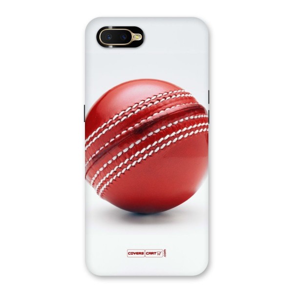 Red International Cricket Ball Back Case for Oppo K1