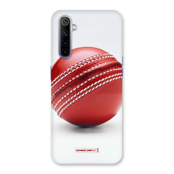 Red International Cricket Ball Back Case for Realme 6