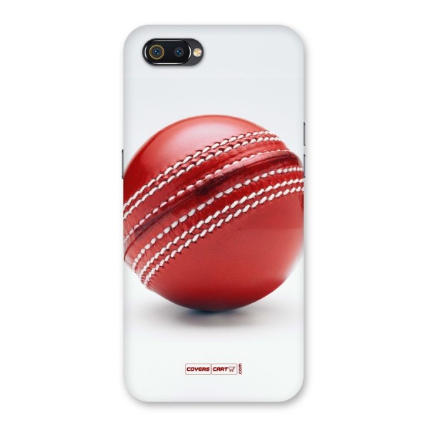 Red International Cricket Ball Back Case for Realme C2