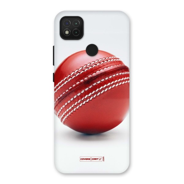 Red International Cricket Ball Back Case for Redmi 9C