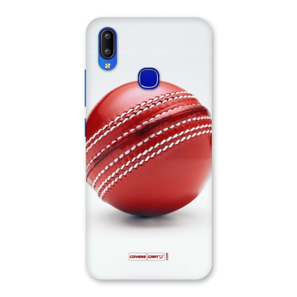 Red International Cricket Ball Back Case for Vivo Y91