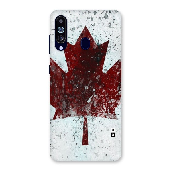 Red Maple Snow Back Case for Galaxy A60