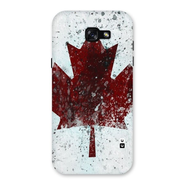 Red Maple Snow Back Case for Galaxy A7 (2017)