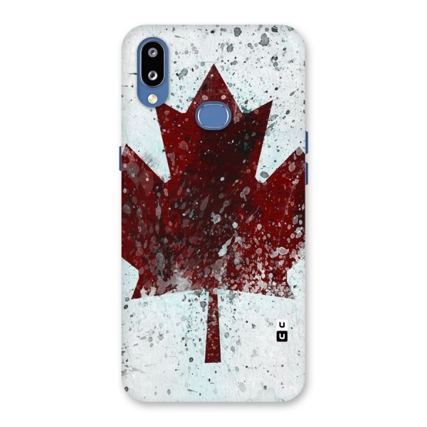 Red Maple Snow Back Case for Galaxy M01s