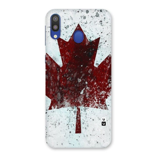 Red Maple Snow Back Case for Galaxy M20