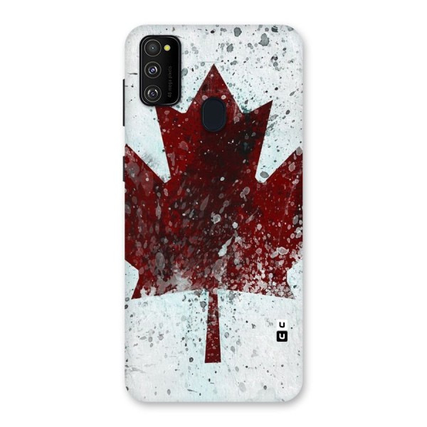 Red Maple Snow Back Case for Galaxy M21