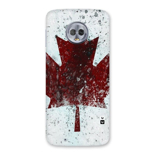 Red Maple Snow Back Case for Moto G6