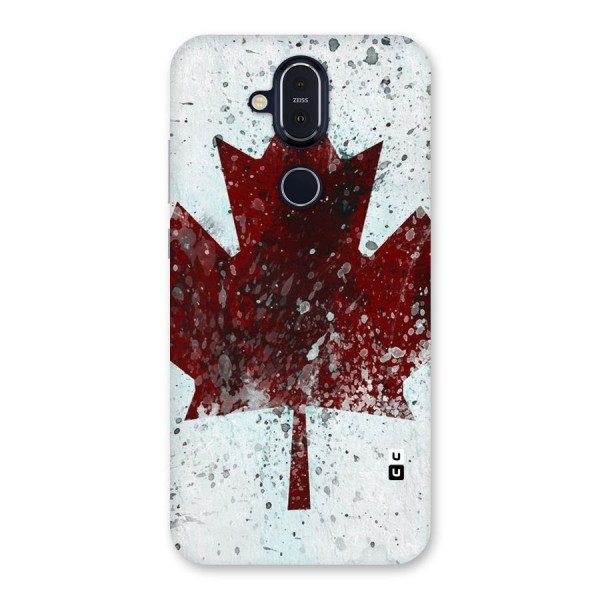 Red Maple Snow Back Case for Nokia 8.1