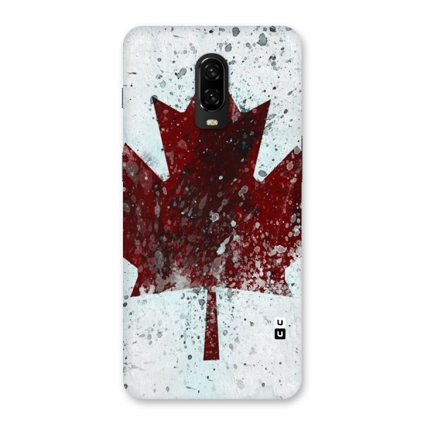 Red Maple Snow Back Case for OnePlus 6T