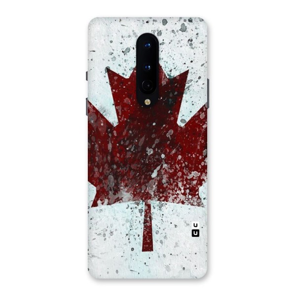 Red Maple Snow Back Case for OnePlus 8