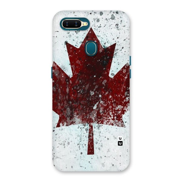 Red Maple Snow Back Case for Oppo A12