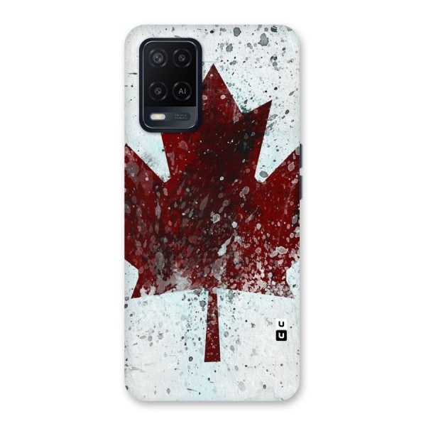 Red Maple Snow Back Case for Oppo A54