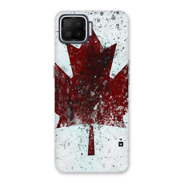 Red Maple Snow Back Case for Oppo F17