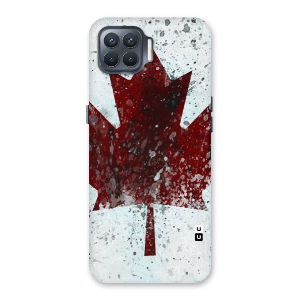 Red Maple Snow Back Case for Oppo F17 Pro