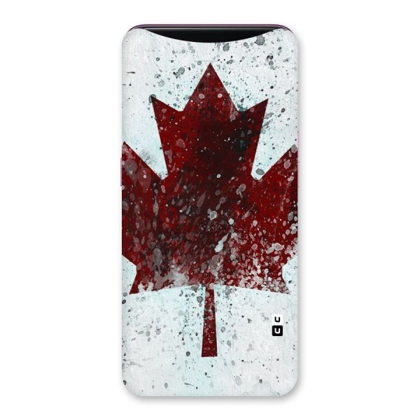 Red Maple Snow Back Case for Oppo Find X