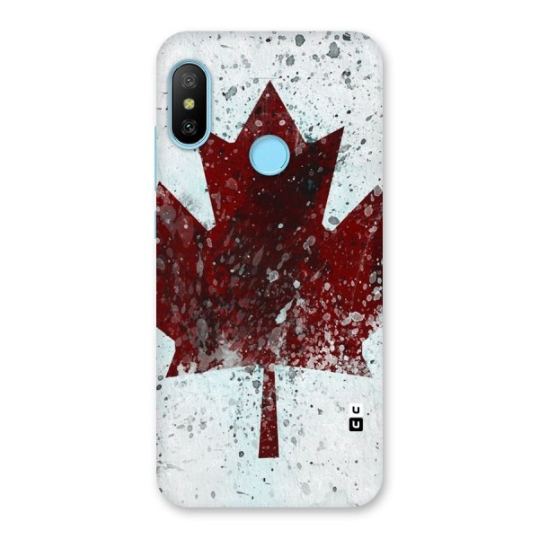 Red Maple Snow Back Case for Redmi 6 Pro