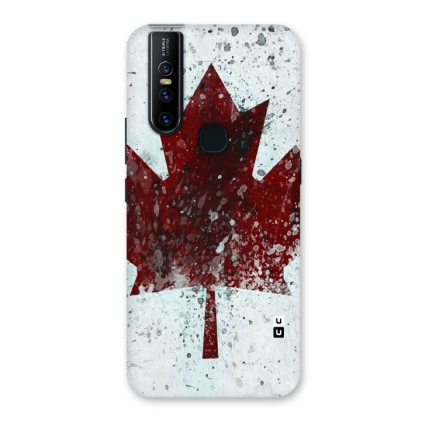 Red Maple Snow Back Case for Vivo V15