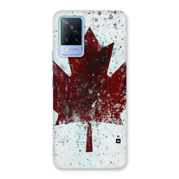 Red Maple Snow Back Case for Vivo V21 5G