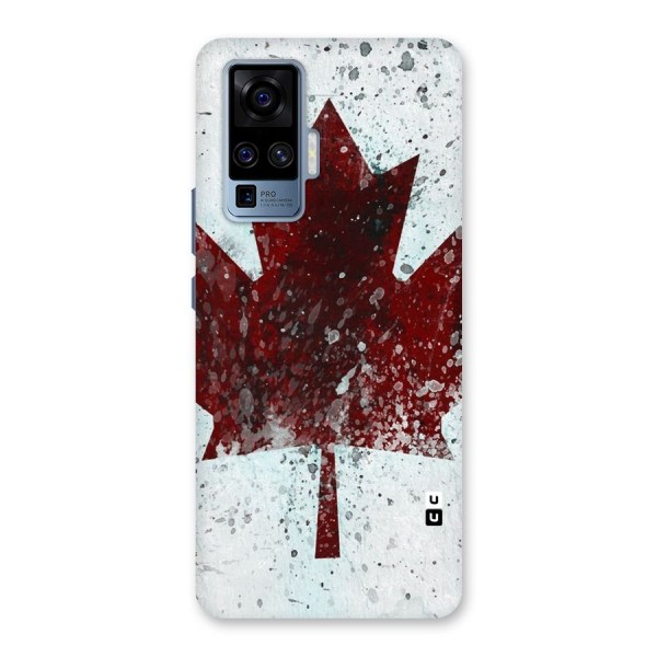 Red Maple Snow Back Case for Vivo X50 Pro