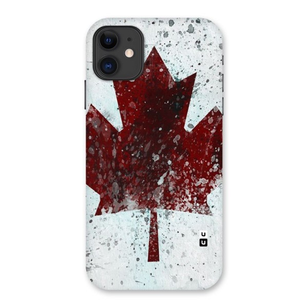 Red Maple Snow Back Case for iPhone 11