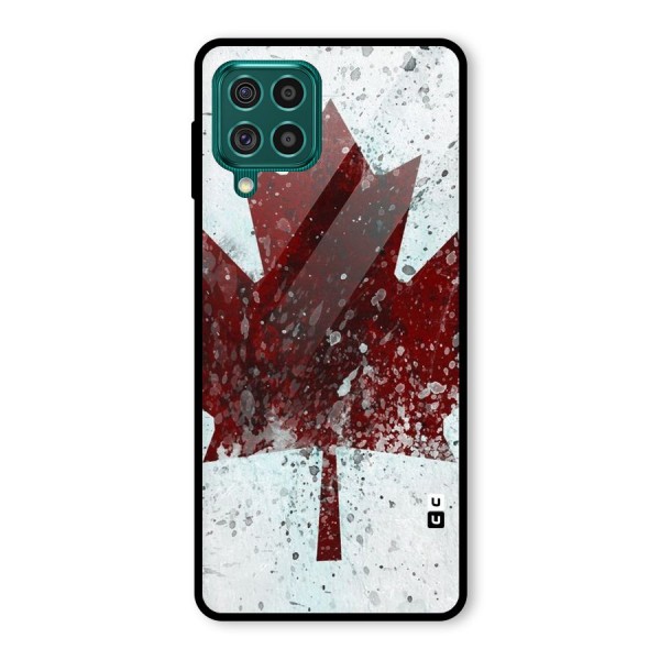 Red Maple Snow Glass Back Case for Galaxy F62