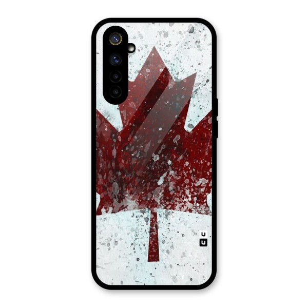 Red Maple Snow Glass Back Case for Realme 6