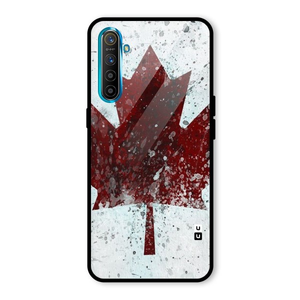 Red Maple Snow Glass Back Case for Realme XT