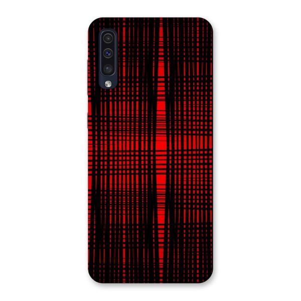 Red Net Design Back Case for Galaxy A50