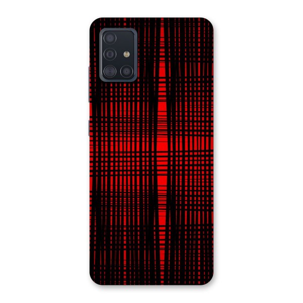 Red Net Design Back Case for Galaxy A51