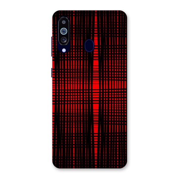 Red Net Design Back Case for Galaxy A60