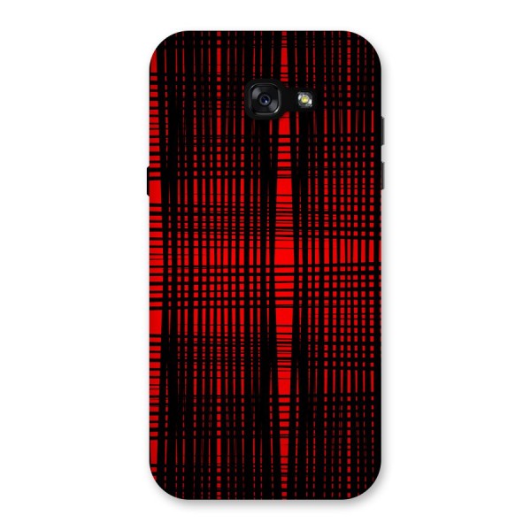 Red Net Design Back Case for Galaxy A7 (2017)