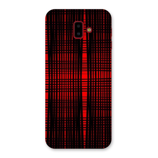 Red Net Design Back Case for Galaxy J6 Plus